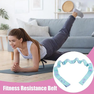 Multi-Loop Resistance Band for Leg Stretching - Great for Pilates, Yoga, Dance, and Gymnastics Workouts