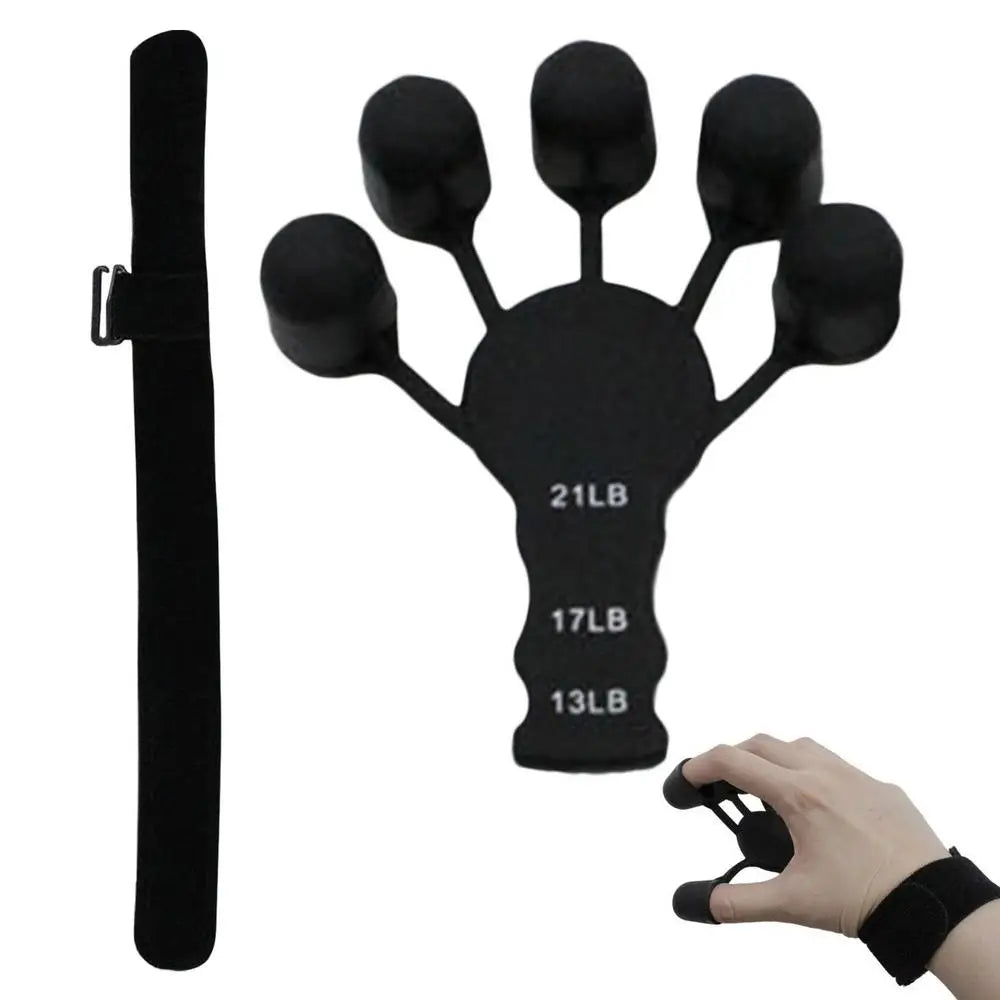 Exercise equipment for hand strengthening: finger strengthener, grip strengthener, and finger extensor specifically designed for wrist and hand.