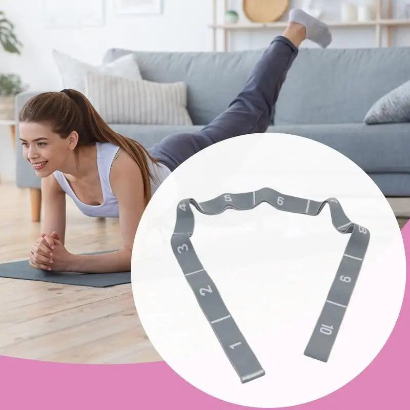 Multi-Loop Resistance Band for Leg Stretching - Great for Pilates, Yoga, Dance, and Gymnastics Workouts