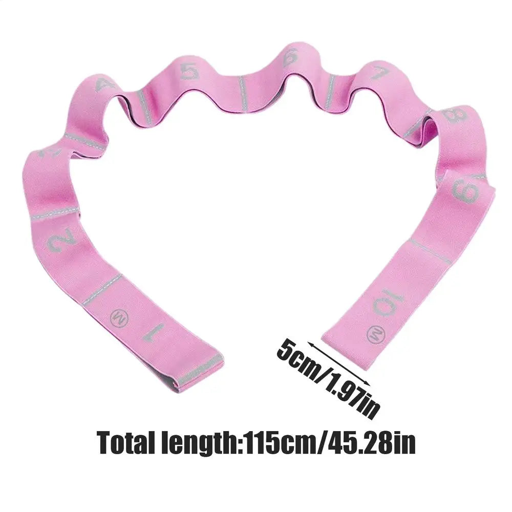 Multi-Loop Resistance Band for Leg Stretching - Great for Pilates, Yoga, Dance, and Gymnastics Workouts