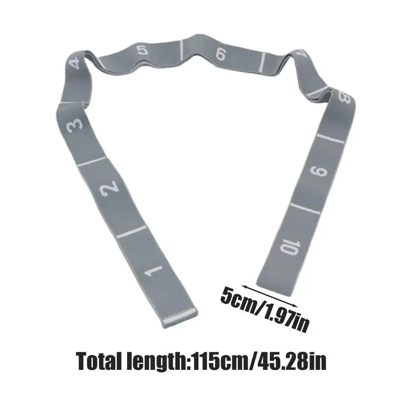 Multi-Loop Resistance Band for Leg Stretching - Great for Pilates, Yoga, Dance, and Gymnastics Workouts