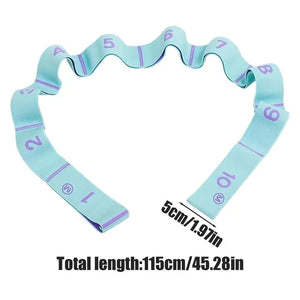 Multi-Loop Resistance Band for Leg Stretching - Great for Pilates, Yoga, Dance, and Gymnastics Workouts